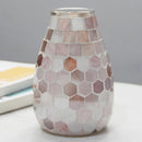 Ljojo™ Glass Mosaic Vase for Hydroponic Green Dill Small Flower Arrangement