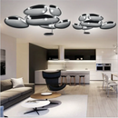 Ljojo Mercury LED Chandelier Skydro Ceiling Light Chrome Water Drop Design
