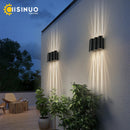 Ljojo 12W Outdoor LED Sconce Lightings in Black Aluminum, IP65 Waterproof