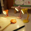 Ljojo Mini Desk Lamp: Foldable Magnetic Night Light with Clip, Eye Protection, Study and Reading Bedside Light.