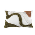 Beige Grey Tufted Coral Pillow Cover by Ljojo for Stylish Home Decor