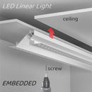 Ljojo 1m Trimless LED Aluminum Profile for Hidden Plaster Board Backlighting