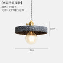 Ljojo Loft Industrial Edison Pendant Lights - Modern Nordic Cement LED Fixture