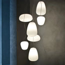 Ljojo Milky White Glass Lamp: Foscarini Rituals Pendant for Home Decor