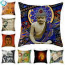 Buddha Pattern Throw Pillow Cover by Ljojo for Home, Car, Sofa Décor