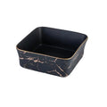 Ljojo Marble Pattern Ceramic Fruit Salad Bowl Snack Plate - European Style