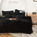 Ljojo Long Hair Velvet Duvet Cover Set - Queen Size