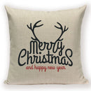 Christmas Cartoon Santa Claus Deer Pillows Covers Merry Christmas Gifts for The New Year by Ljojo