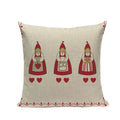 Ljojo Merry Christmas Decor Pillow Cover Set 45x45cm Linen Noel Cushion Cases