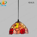 8 Inch American Stained Glass Chandelier Tiffany Style Elegant European Antique Lighting by Ljojo