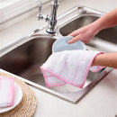 Ljojo Microfiber Scouring Pad Dish Cleaning Cloth Set of 10