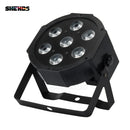 Ljojo™ 7X12W RGBW / 7x18W RGBWA+UV LED Flat Par Light - Ultra-Quiet, Portable Brightness