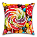 Ljojo Lollipop Candy Printed Cushion Cover 45X45CM for Chair Sofa Decoration