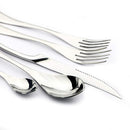 Ljojo 18/10 Stainless Steel Flatware Set - Knife Fork Spoon Cutlery Tableware