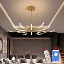 Ljojo Matte Black/White Modern Led Chandelier - Adjustable New Fixture