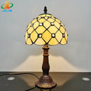 Gypsophila Small Lamp Housing Children Contracted Night Light Tiffany Crystal Bedside Lamp Metal Base E27