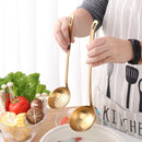 Ljojo 304 Stainless Steel Soup Spoon Colander Kitchen Utensil