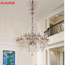 Ljojo Luxury Crystal Chandelier 15 Arms Gold/Silver 150cm Height