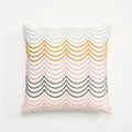 Chic Daisy Dandelion Embroidery Cushion Cover by Ljojo