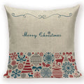 Christmas Cartoon Santa Claus Deer Pillows Covers Merry Christmas Gifts for The New Year by Ljojo