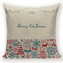 Christmas Cartoon Santa Claus Deer Pillows Covers Merry Christmas Gifts for The New Year by Ljojo