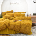 Ljojo Long Hair Velvet Duvet Cover Set - Queen Size