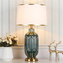 Ljojo Luxury Ceramic Table Lamp for Modern Living Room Office Bedroom