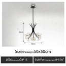 Crystal Dandelion Chandelier Pendant Lamp for Living Room - Modern LED Home Decor by Ljojo