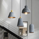 Ljojo Loft Industrial Edison Pendant Lights - Modern Nordic Cement LED Fixture