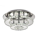 Ljojo LED Crystal Chandelier: Stylish Round Ceiling Light for Home Decor