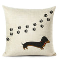 Colourful Bull Terrier & Dachshund 3D Cushion Cover for Home Sofa by Ljojo