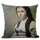 Art Oil Painting Pearl Girl Cushion Cover 45*45cm Ljojo Home Decor Art Accessories