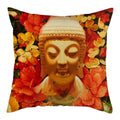 Buddha Pattern Throw Pillow Cover by Ljojo for Home, Car, Sofa Décor