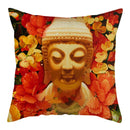 Buddha Pattern Throw Pillow Cover by Ljojo for Home, Car, Sofa Décor