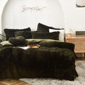 Ljojo Long Hair Velvet Duvet Cover Set - Queen Size