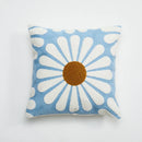 Chic Daisy Dandelion Embroidery Cushion Cover by Ljojo