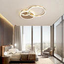 Ljojo LED Rings Chandelier: Modern Dimmable Ceiling Lighting for Living Room