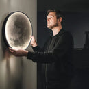 LED Moon Wall Lamp by Ljojo: Luxe Living Room Bedroom Balcony Art Light