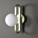 Ljojo LED Wall Light Fixture Glass Metal Modern Home Decor Sconces Hallway