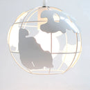 Ljojo Metal Globe Pendant Chandelier: Rustic Industrial Ceiling Light Fixtures