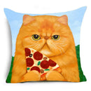 Cartoon Cat Pet Pillow Cover for Home Sofa Decor by Ljojo