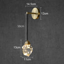 Crystal Copper Wall Lamp Modern Living Room Bedroom Lighting by Ljojo