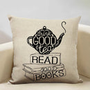 Ljojo Life Beautiful Words Linen Cushion Cover 45x45cm Luxe Bedroom Decor