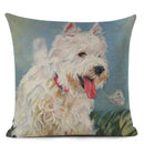 Colourful Bull Terrier & Dachshund 3D Cushion Cover for Home Sofa by Ljojo