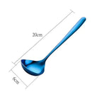 Ljojo Long Handle Soup Spoon - Stainless Steel Cutlery Dinnerware