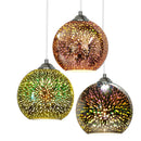 Colorful 3D Glass Pendant Lights by Ljojo: Modern Kitchen Hanging Lamps