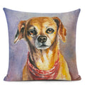 Colourful Bull Terrier & Dachshund 3D Cushion Cover for Home Sofa by Ljojo