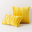 Blue Velvet Cushion Cover Set 18x18" - Ljojo Decorative Pillows for Living Room