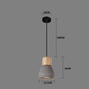 Ljojo Minimalist Concrete Pendant Light - LED E27 Nordic Hanging Fixture