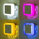 LED Night Light Sensor Bedroom Corridor Mini Square Lamp Eye Protection Ljojo